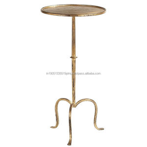 2024 estilo moderno nueva mesa de Metal de lujo tradicional hecha a mano elegante clásico elegante hogar decorativo MESA DE Metal al por mayor - Product Image 3