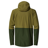 VANEK INTERNATIONAL Veste de course unisexe écologique d'hiver à blocs de couleur avec capuche et col montant, fermeture éclair sur le devant, imperméable et coupe-vent