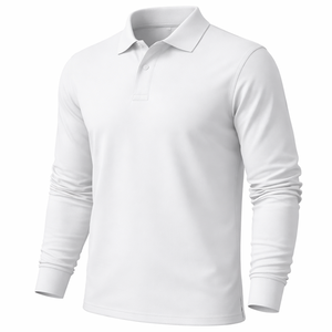 Camisetas Polo de Manga Larga para Hombre Directo de Fábrica - Opciones Personalizadas Disponibles para Pedidos al por Mayor - Product Image 3