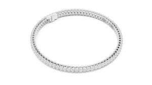 Bracelet en or jaune 14 carats avec diamant ovale cultivé en laboratoire pour femme, idéal pour le bureau |   Nouveau diamant cultivé - Product Image 4