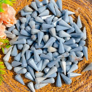 Péndulo de Cristal de Angelita Natural, Pulido a Mano, Gema Azul para Radiestesia, Meditación, Reiki, Sanación Energética de Chakras, Chakralume - Product Image 5