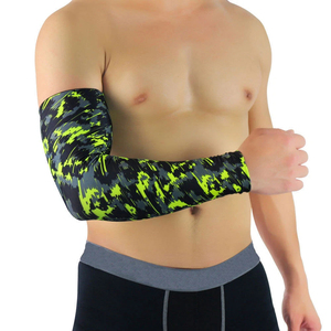UV Protection Men's Arm Sleeves Breathable Quick Dry Polyester Spandex Outdoor Summer Activities Custom Team <b>Name</b> Logo Seamless - Product Image 1