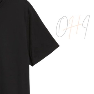 Camiseta Premium para Hombre, Negra, Oversize, de Algodón Tie-Dye, Transpirable, 320g, Cuello Redondo, Manga Corta, Estilo Minimalista Urbano - Product Image 5