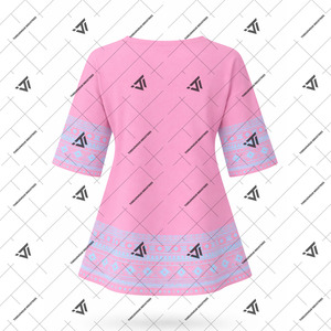 Wholesale Greek Jack And Jill Of America Clothing Sublimated Retro Geometric Print Half Sleeve African Summer Style Shirt - Product Image 2