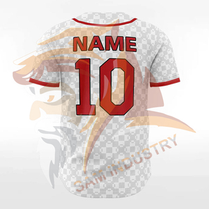 Custom Manufacturer's Adults Size Baseball Jersey Top Selling Breathable 100% Cotton Anti-Bacterial Quick Dry Baseball Jersey - Product Image 3