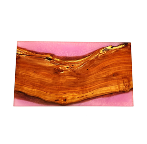 Tabla de cortar de resina epoxi con acabado natural y madera para cortar frutas, verduras y carne. Tabla de cortar de alta calidad para utensilios de cocina. - Product Image 1