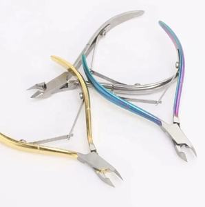 Pinces à cuticules professionnelles en acier inoxydable fini satiné taille personnalisée manucure et pédicure outils d'instruments de beauté - Product Image 6