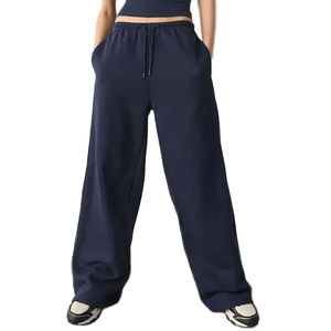 Women Stretch Lightweight <b>Drawstring</b> Ladies <b>Trousers</b> Wholesale Price Women <b>Trousers</b> Unique Design Baggy Women <b>Trousers</b> - Product Image 1