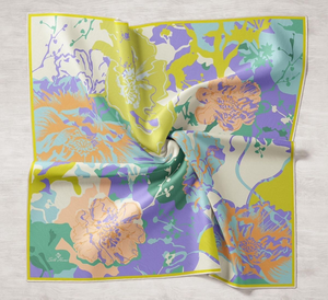 Customized Satin Printed <b>Scarf</b> Fabric for European Israel Island White Label Branding Promotional Events Marketing OEM ODM - Product Image 2