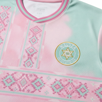 Jersey Sepak Bola Palestina Profesional 2026, Kaos Sepak Bola Performa Tinggi Sublimasi Pendek 100% Poliester Anti-UV Bernapas