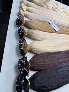 Extensiones de Cabello Humano Virgen Vietnamita Genius Weft de Lujo, 100g, Precio al por Mayor, en Todos los Colores, 60 cm - Product Image 5