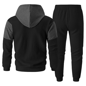 Conjunto Deportivo Informal para Hombre, Sudadera con Capucha y Pantalones Deportivos de Algodón, Ropa Deportiva para Correr, Gimnasio, Uso Diario - Product Image 2