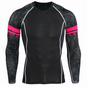 Camiseta de Compresión Rash Guard para Hombre, Tallas Grandes, Manga Larga, Cómoda y Transpirable, para Todas las Temporadas, Superventas - Product Image 4