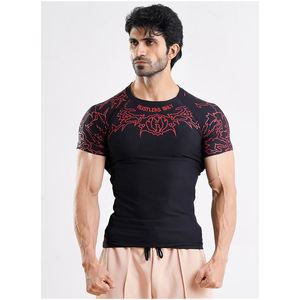 Camiseta Deportiva Ecológica con Logotipo Frontal, Ropa Deportiva de Poliéster Reciclado para Hombre, Secado Rápido, Ropa Deportiva Sostenible, Venta al Por Mayor - Product Image 1