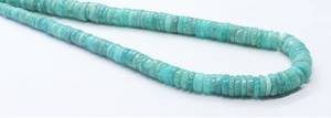 Perles Heishi en Amazonite Naturelle AAA 7-8MM, Perles Heishi en Amazonite de 16 Pouces, Perles Roue en Amazonite pour la Fabrication de Bijoux - Product Image 4