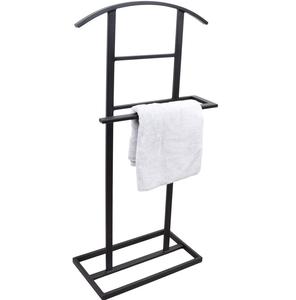 Porte-serviettes en acier inoxydable chromé poli avec support pour décoration de salle de bain moderne, design élégant, durable et antirouille - Product Image 3