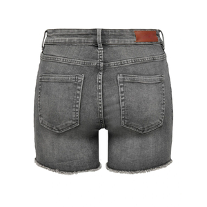 Shorts de Mezclilla de Cintura Alta para Mujer, Estilo Casual, Corte Recto, para Verano, Color Sólido, Cierre de Botones, Tela de Algodón - Product Image 2