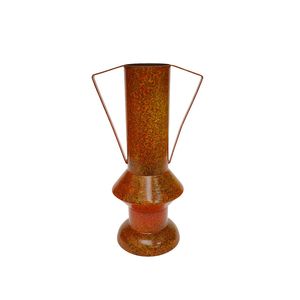 Vases à fleurs modernes en métal texturé, luxe or et noir, faits à la main, pour salon, bureau, table. - Product Image 6