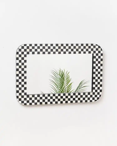 Modern Polished Resin Wall <b>Mirror</b> with Bone Inlay Frame Handmade Customizable Thickness Decorative <b>Mirror</b> - Product Image 4