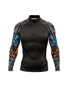 <b>Men</b> Rash Guard Swim <b>Shirts</b> UPF 50 Base layer Long Sleeve Skins <b>Compression</b> Performance Fit Top <b>Shirt</b> <b>for</b> Surfing and Diving - Product Image 5
