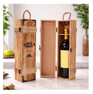 Soporte de madera estilo cocina para botellas, organizador de botellas de vino para encimera, estante hecho a mano de madera natural para mesa de comedor - Product Image 2