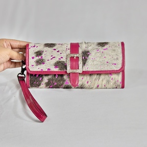 New Personalized Custom Genuine Cowhide Genuine Leather Jewelry <b>Roll</b> Western Hand <b>Tooled</b> Travel Women Wallet <b>Bags</b> - Product Image 1