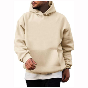 OEM Casual Wear Men Zipper-Up Fleece Hoodie Latest Design Long Sleeve Drop Shoulder Hip Hop Style High Quality Hoodie - Product Image 1
