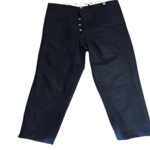 Pantalon d'hiver en laine pour homme M.AFZAL PRODUCTS, reproduction américaine, coupe droite, formel, vintage, écologique, bleu foncé, fermeture boutonnée, 1858 - Product Image 6
