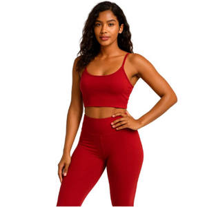 Conjuntos Deportivos para Mujer, Sujetador con Tirantes Desmontables, Leggings con Efecto Levanta Glúteos, Secado Rápido, Conjuntos de Yoga para Gimnasio, Ropa Deportiva para Mujer, Conjuntos de Entrenamiento, Ropa Deportiva para Damas - Product Image 5