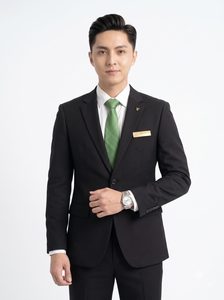 Costume d'affaires pour homme ANIMA Vietcombank, respirant, de qualité supérieure, anti-rides, professionnel, pour le bureau - Product Image 2