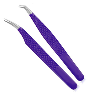 Juego de Pinzas para Pestañas de Acero Inoxidable Personalizables, Más Vendidas, Punta Puntiaguda, Antiestáticas, Duraderas, Agarre Preciso, Alta Calidad, Logotipo Personalizado - Product Image 3