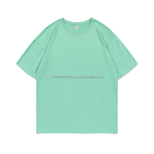 เสื้อยืดสีพาสเทลสำหรับฤดูร้อน ไซส์ XS-5XL ผ้าคอตตอนคอมบ์ 240gsm เนื้อเจอร์ซีย์เรียบ สำหรับสกรีนโลโก้ - Product Image 4