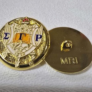 Custom Metal <b>Buttons</b> Engraved Greek Letter Style Sorority Design Durable Alloy <b>Buttons</b> For Blazer Uniform Accessories Wholesale - Product Image 6