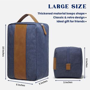 Borsa da Toilette Leggera e Impermeabile per Uomo, Essenziale per Viaggi, Igiene, Bagno, Regalo, Borsa da Viaggio Portatile - Product Image 3