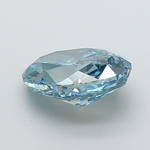Diamant ovale de 4,01 carats, cultivé en laboratoire par CVD, couleur bleu vif fantaisie, clarté VS1, polissage excellent, pierre précieuse de luxe premium, non montée - Product Image 2