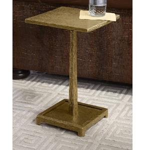 Table d'appoint en métal de qualité antique, design avec plateau supérieur rond, taille personnalisée, en aluminium et laiton - Product Image 6