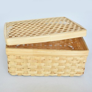 Cajas de regalo de bambú hechas a mano, suministro al por mayor, caja de mimbre artesanal con tapa para empaque de regalos - Product Image 1
