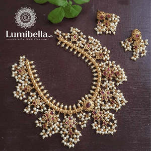 Guttapusalu Style Choker-Fashion Jewelry Set - Product Image 1