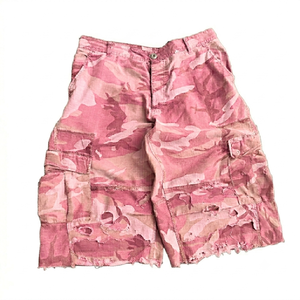 Shorts cargo décontractés d'été personnalisés pour hommes, 100% coton, coupe ample, séchage rapide, fermeture à cordon - Product Image 2