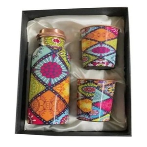 Premium Sublimated Double Wall Eco-Friendly Portable <b>Copper</b> <b>Water</b> <b>Bottle</b> and Customized Gift Pack - Product Image 4