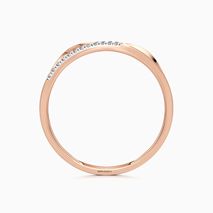 แหวนเพชรแล็บโกรว์ดีไซน์ไขว้สองแถวทันสมัยสำหรับผู้หญิง ทอง 10K 14K 18K เงิน 925 935 เครื่องประดับหรูหรา - Product Image 4