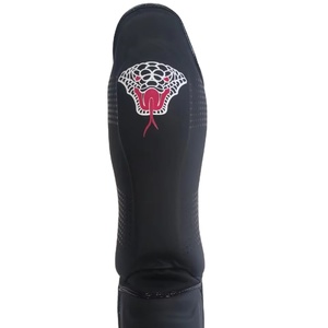 Protector de Rodilla Profesional Negro Ultrafino Ligero y Transpirable para Kickboxing, Entrenamiento de MMA, Protección de Esparring, Protector de Espinilla - Product Image 6