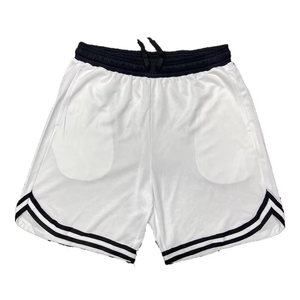 Nouveaux shorts de basket-ball en maille double couche personnalisables en polyester par sublimation, prix de gros abordable - Product Image 3