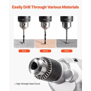 Trapano Elettrico a Filo da 5/8 Pollici con Miscelatore, 750 RPM, 5.63A, Impugnatura a D per Applicazioni su Acciaio, Supporto OEM Personalizzato - Product Image 4