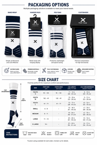 Chaussettes de compression athlétiques haute performance X Sports City, en Spandex/Polyester/Coton, pour l'hiver, multicolores, rayées, camouflage - Product Image 6