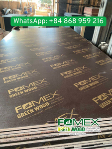 Contrachapado FOMEX PRO MAX con revestimiento de película negra, núcleo de madera dura, formaldehído E0, para encofrados, fabricado en Vietnam. - Product Image 1