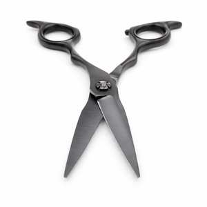 Tijeras Profesionales Premium Double Threat en Negro Mate, Hojas de Acero Inoxidable Afiladas para un Corte de Precisión - Product Image 5