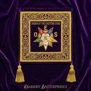 Cinturón de seda rojo bordado a mano con hilo de bullion para la insignia masónica de los Caballeros Templarios, uniforme personalizado de logia, cinturón con cruz plateada y borlas. - Product Image 2