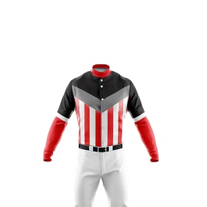Uniforme de baseball respirant pour homme 2026 de haute qualité, 100 % polyester, avec logo et style personnalisés, imprimé par sublimation - Product Image 4