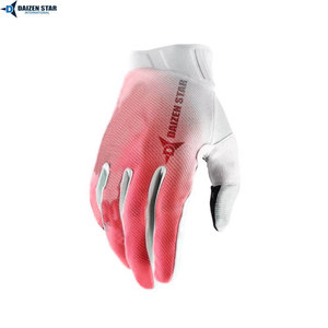 Gants de course Daizen Star à doigts entiers, cyclisme, motocross, unisexe, polyester, revêtement en polyuréthane, rouge, bleu, dégradé, impression par sublimation - Product Image 4